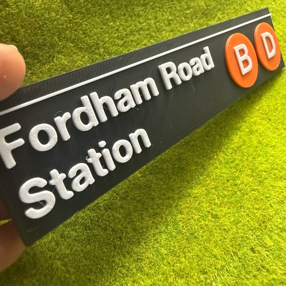 Fordham railroad Subway Sign MTA station manhattan nyc tourist city train - Picture 2 of 6